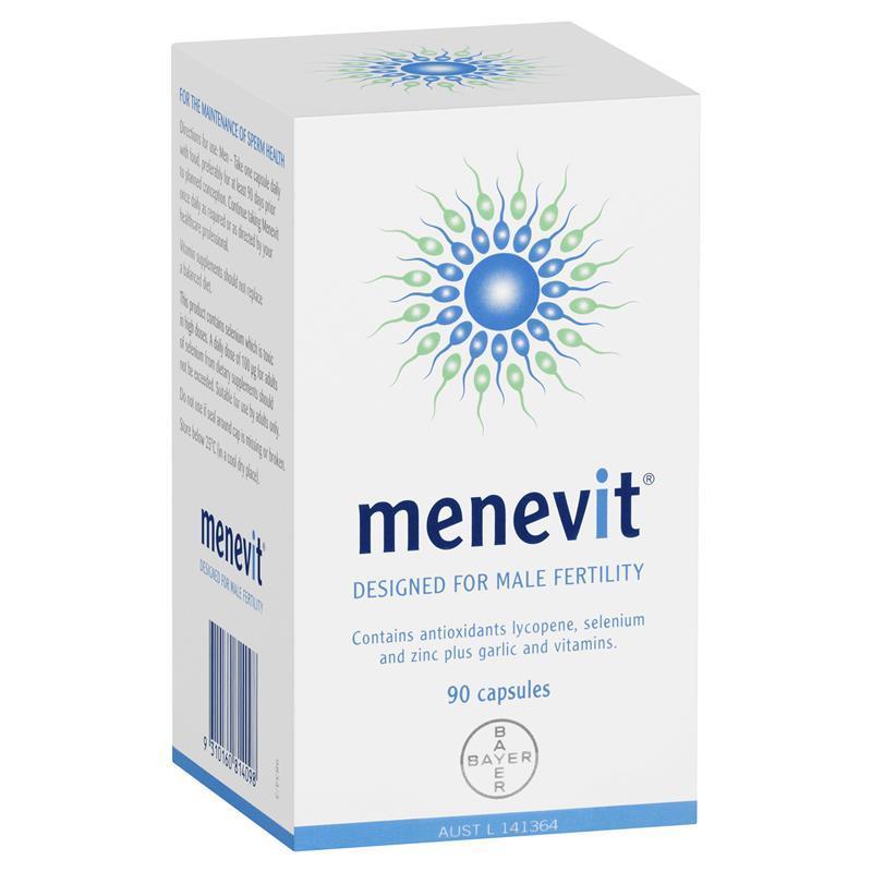 Viên uống Menevit Úc 90 viên hỗ trợ sức khỏe sinh sản nam giới