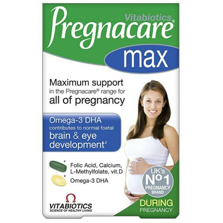 Vitamin bầu số 1 tại Uk Pregnacare Max hỗ trợ dinh dưỡng tối đa cho phụ nữ mang thai