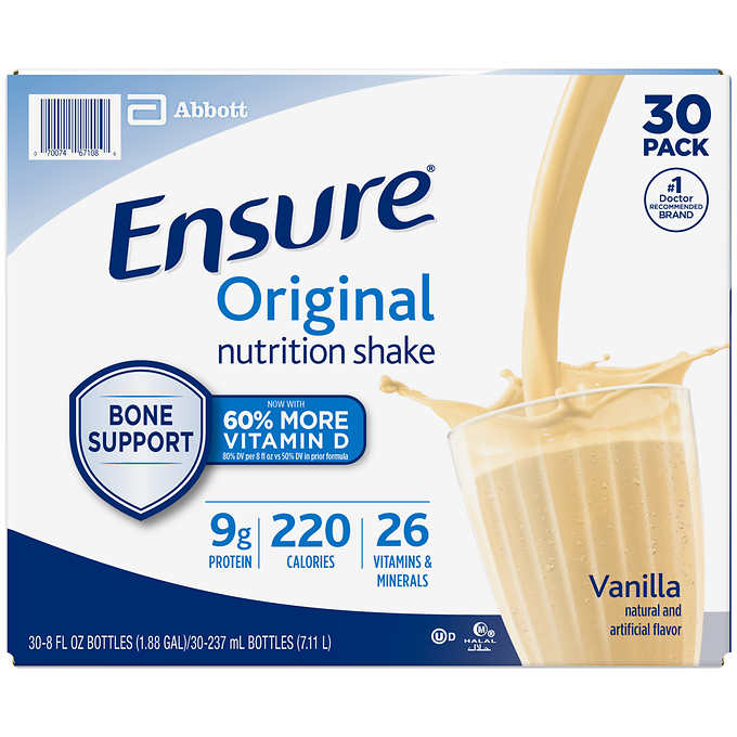 Thùng 30 chai sữa nước Ensure Original Nutrition Shake 237ml