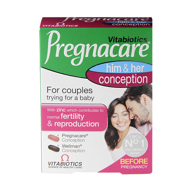 Viên uống tăng khả năng thụ thai Pregnacare Him & Her conception cho những cặp đôi mong con