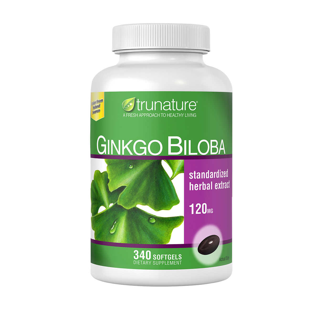 Viên uống bổ não Trunature Gingko Biloba 120mg with Vinpocetine 340 viên (Mỹ)
